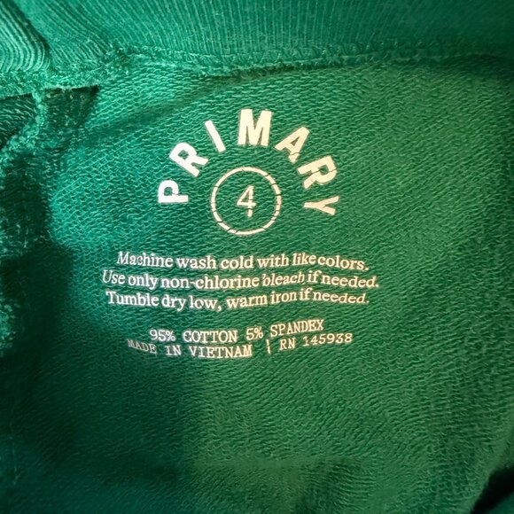 Primary Green Joggers w Reinforced Knee and Rainbow stripe size 4 barely worn - Picture 4 of 4